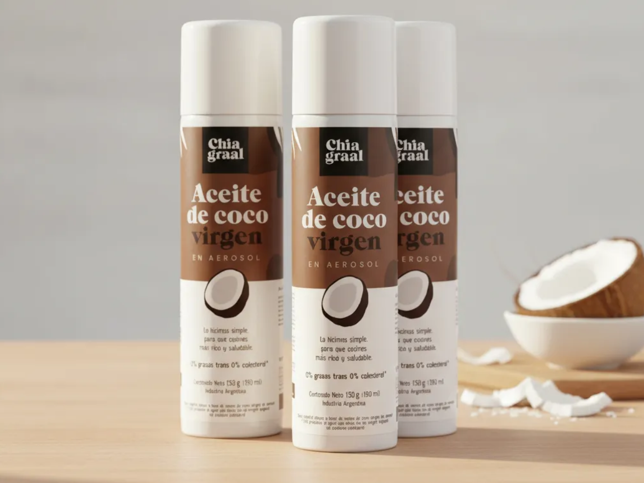 Aceite de coco virgen en AEROSOL