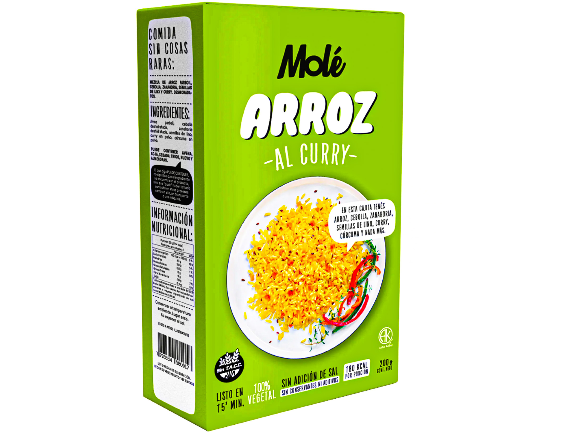 ARROZ CURRY 200G MOLE
