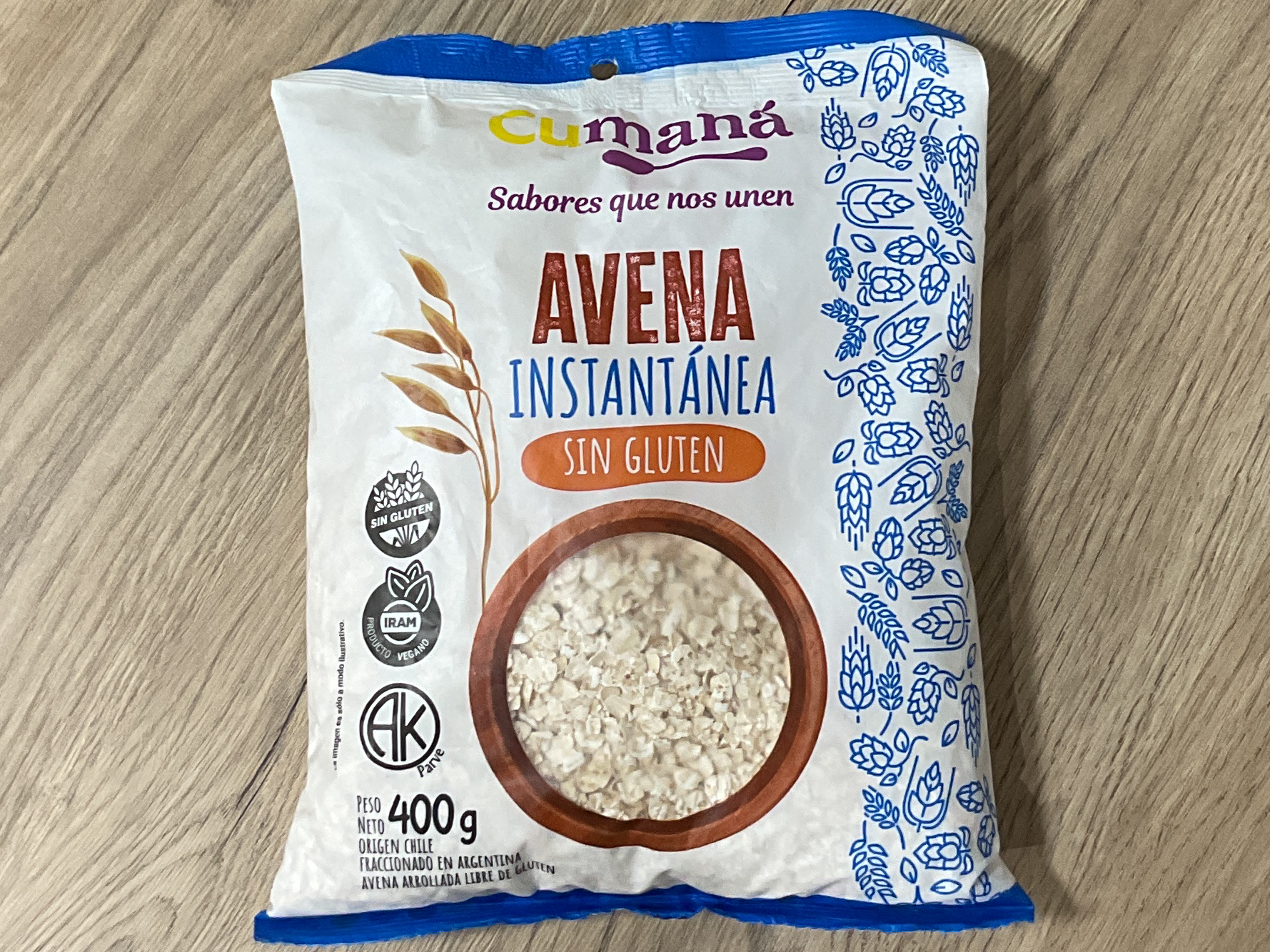 Avena instantanea x 400gr