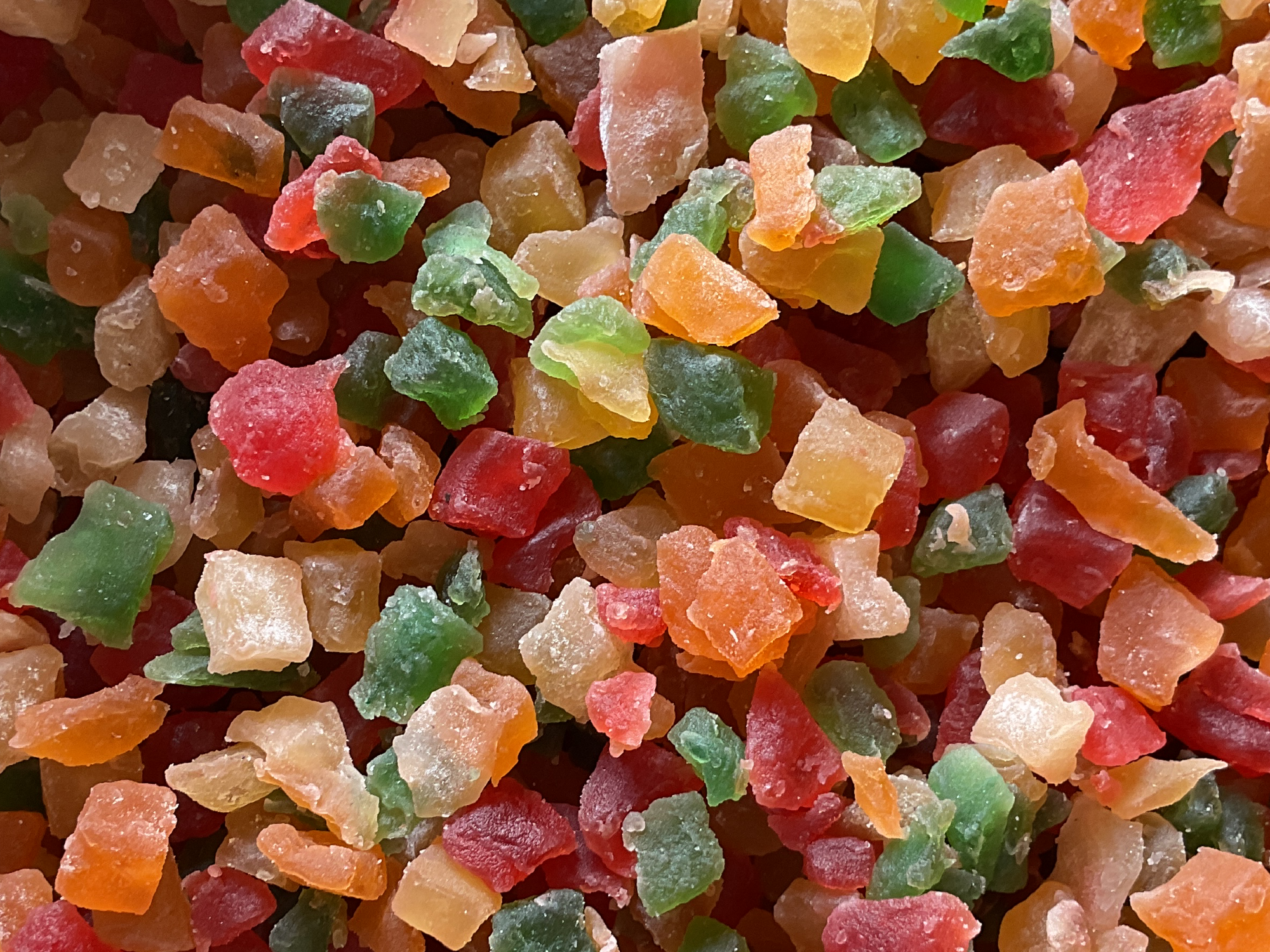 Ananá en cubo multicolor