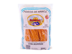 Fideos de arroz - morron 300g