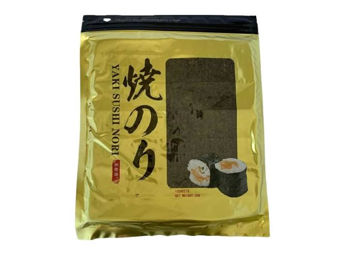 Algas para sushi lanbo yaki nori