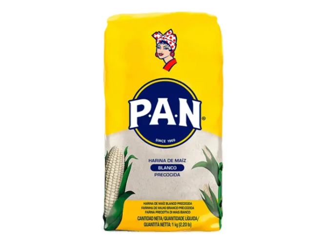 HARINA DE MAIZ BLANCO P/AREPAS 1K PAN