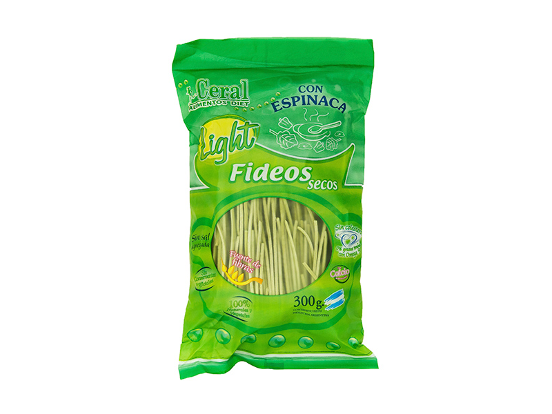 Fideos espinaca light 300g
