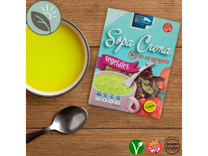 SOPA CREMA X 5 SOBRES ARGENDIET VEGETALES S/SAL