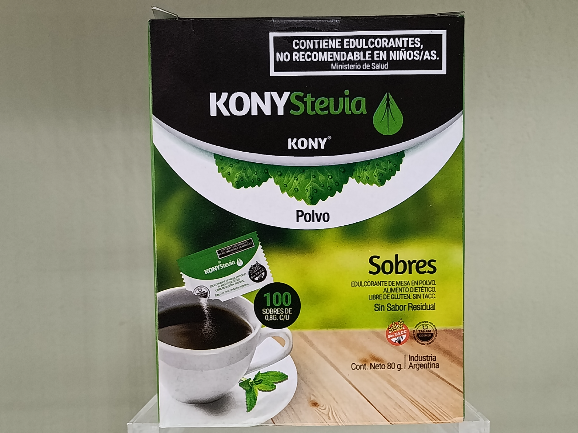 EDULKONY Estevia en polvo X 100 sobres