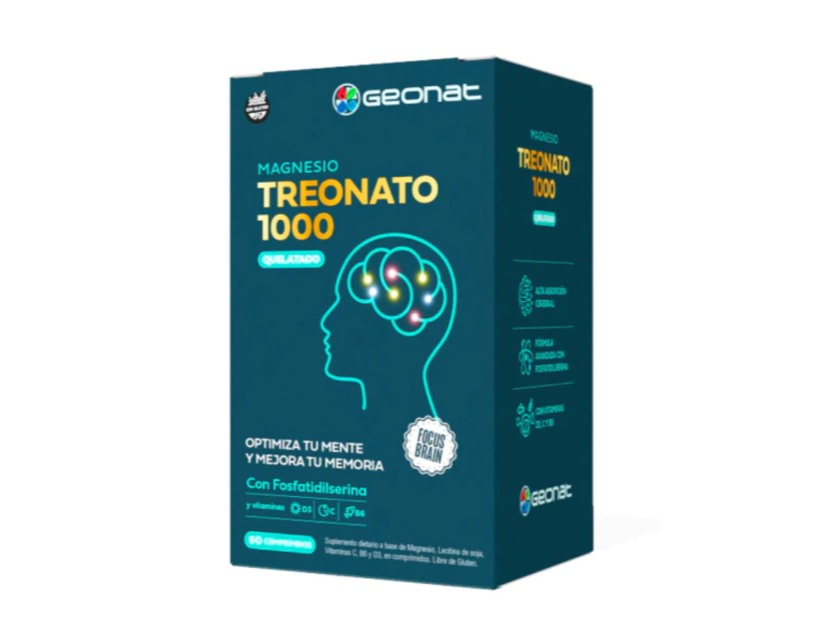 TREONATO DE MAGNESIO 1000 X 60 COMPRIMIDOS GEONAT