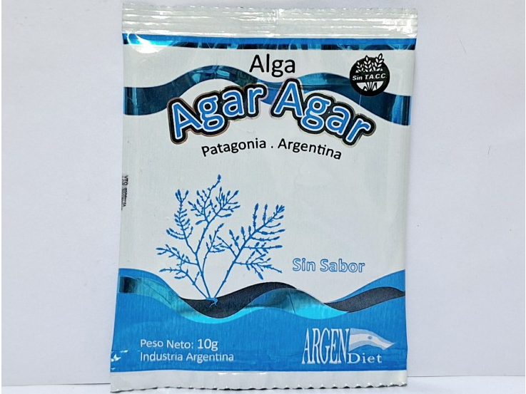 AGAR AGAR  X 10 gr SABOR NATURAL ARGENDIET