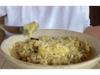 Risotto de coliflor, hongos y pollo Keto
