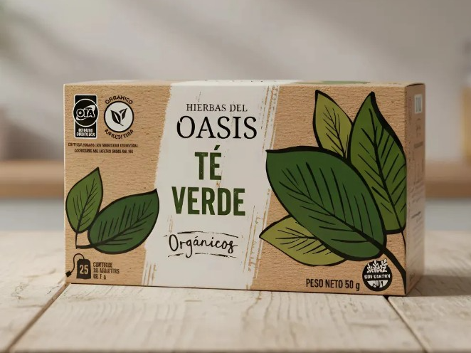 TE VERDE ORGÁNICO X 25 SAQUITOS HIERBAS DEL OASIS