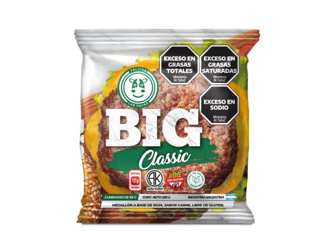 HAMBURGUESAS BIG CLASSIC x 2 unidades FELICES LAS VACAS