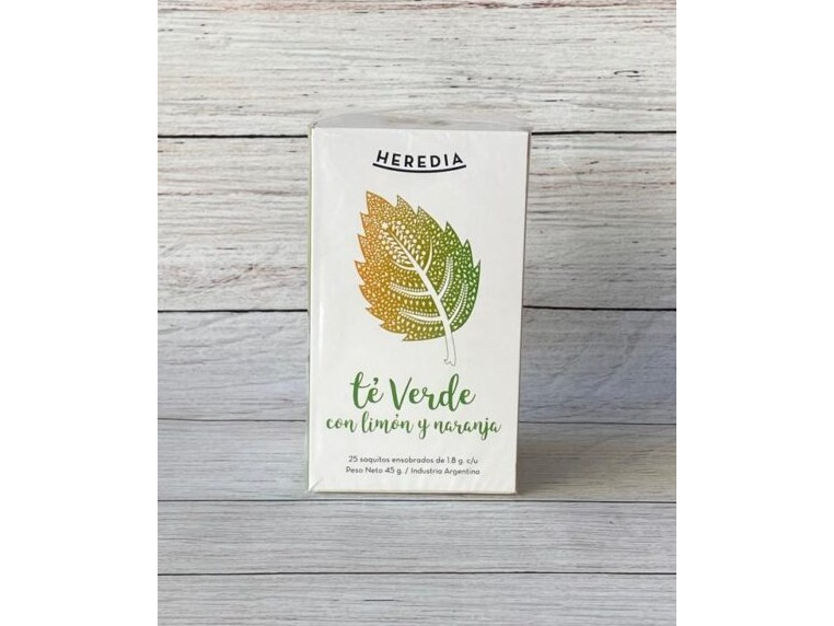 TE VERDE, LIMÓN Y NARANJA HEREDIA X 25 SAQUITOS