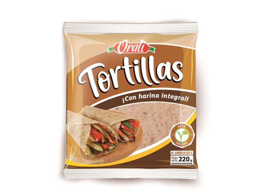 Tortillas integrales Orali x 6 unidades