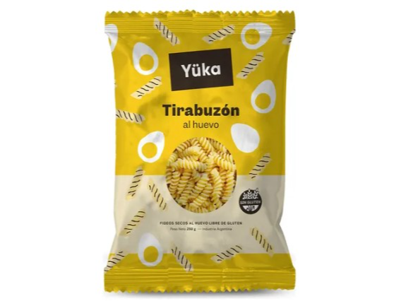 FIDEOS SIN TACC TIRABUZON YUKA