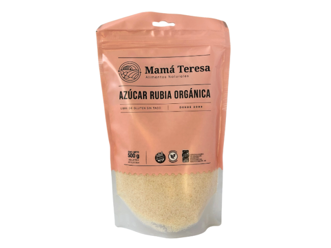 AZUCAR RUBIA ORGANICA X 500 GR MAMÁ TERESA
