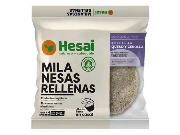 MILANESA DE MIJO HESAI RELLENAS  X 4 unidades