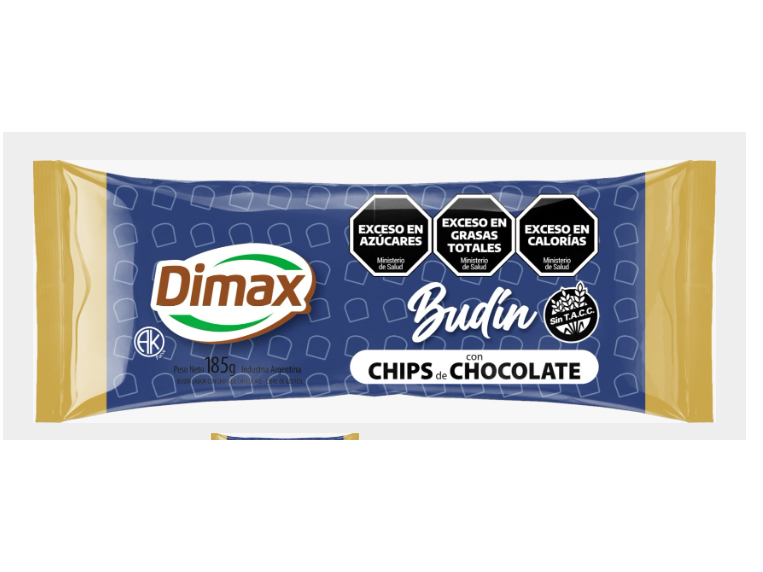 BUDÍN DE VAINILLA CON CHIPS DE CHOCOLATE DIMAX