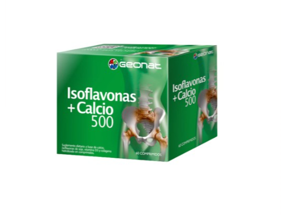 ISOFLAVONAS + CALCIO 500 X 60 COMPRIMIDOS GEONAT