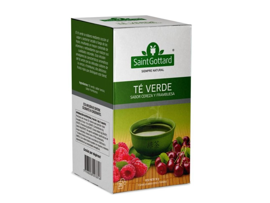 TE VERDE SAB. CEREZA FRAMBUESA x20SAQ. SAINT GOTTARD
