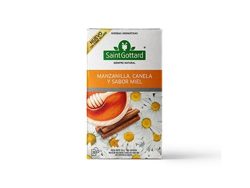 TE DE MANZANILLA, CANELA Y MIEL x 20 saquitos SAINT GOTTARD