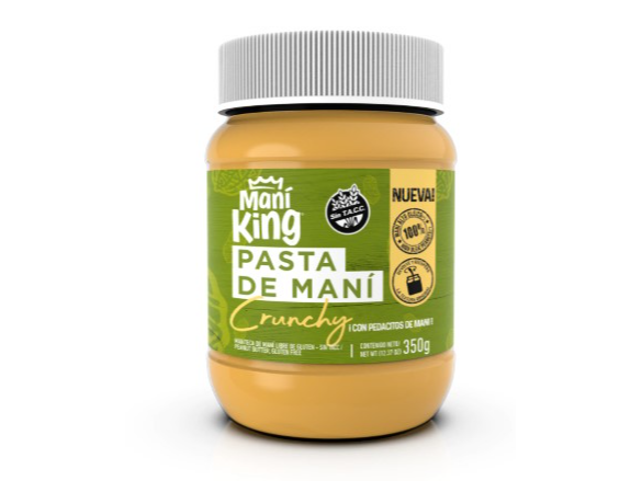 PASTA DE MANÍ CRUNCHY  x 345 gr MANÍ KING