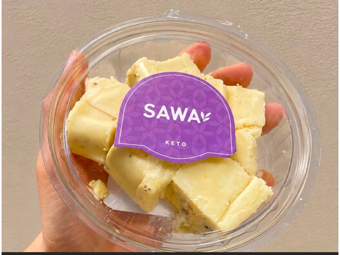 Fudge de choco blanco y maracuya