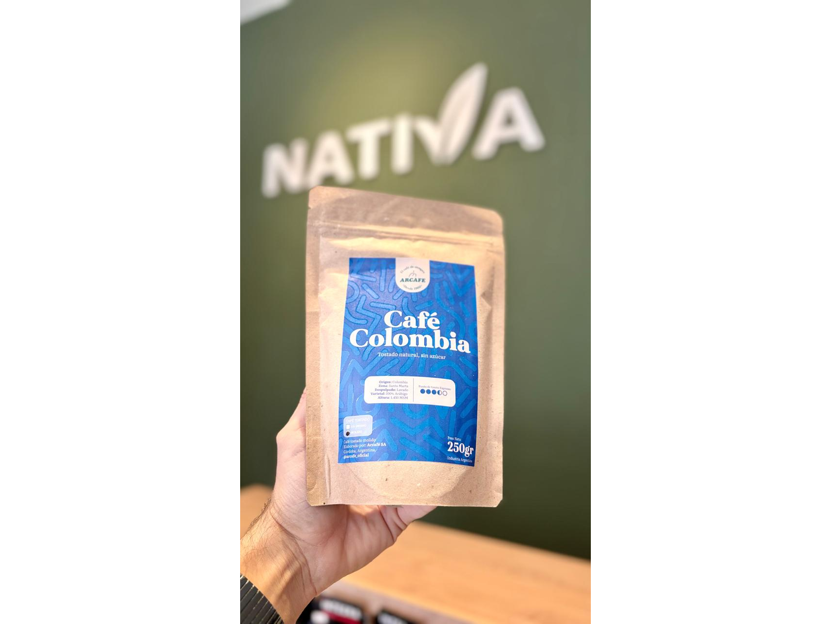 CAFE TOSTADO MOLIDO COLOMBIA X 250GR