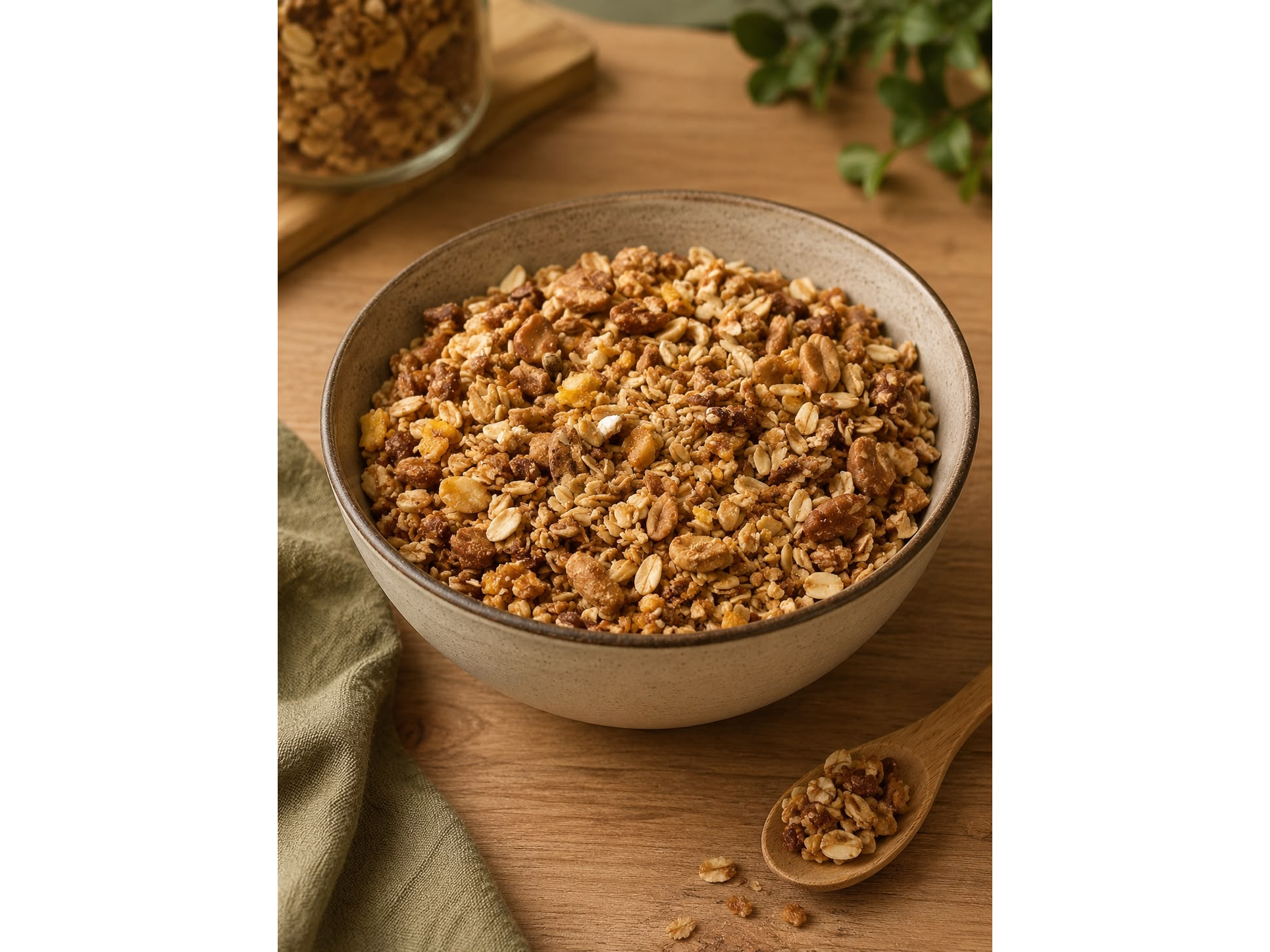GRANOLA con PASTA DE MANI
