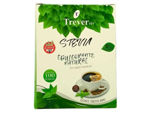 STEVIA TREVER NATURAL X 100 SOBRES