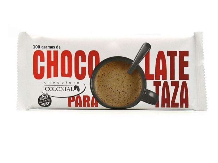 BARRA DE CHOCOLATE SEMIAMARGO PARA TAZA X 100 GR COLONIAL