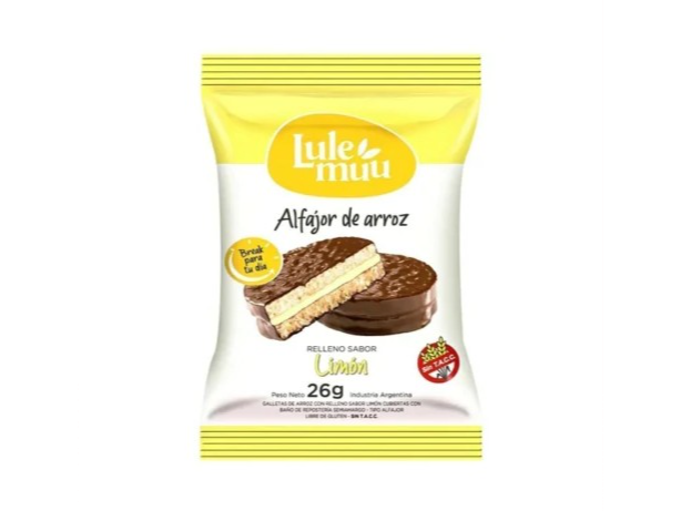 ALFAJOR CUBIERTO CON CHOCOLATE LULEMUU