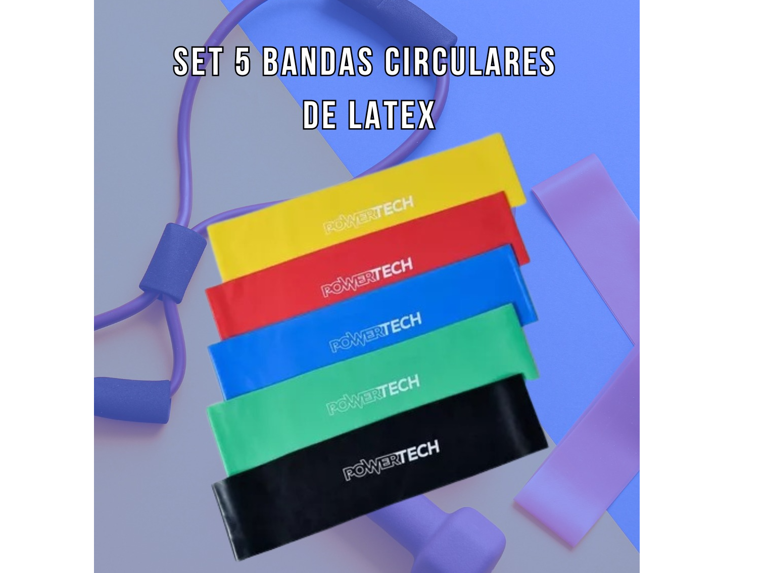 Set 5 bandas elasticas