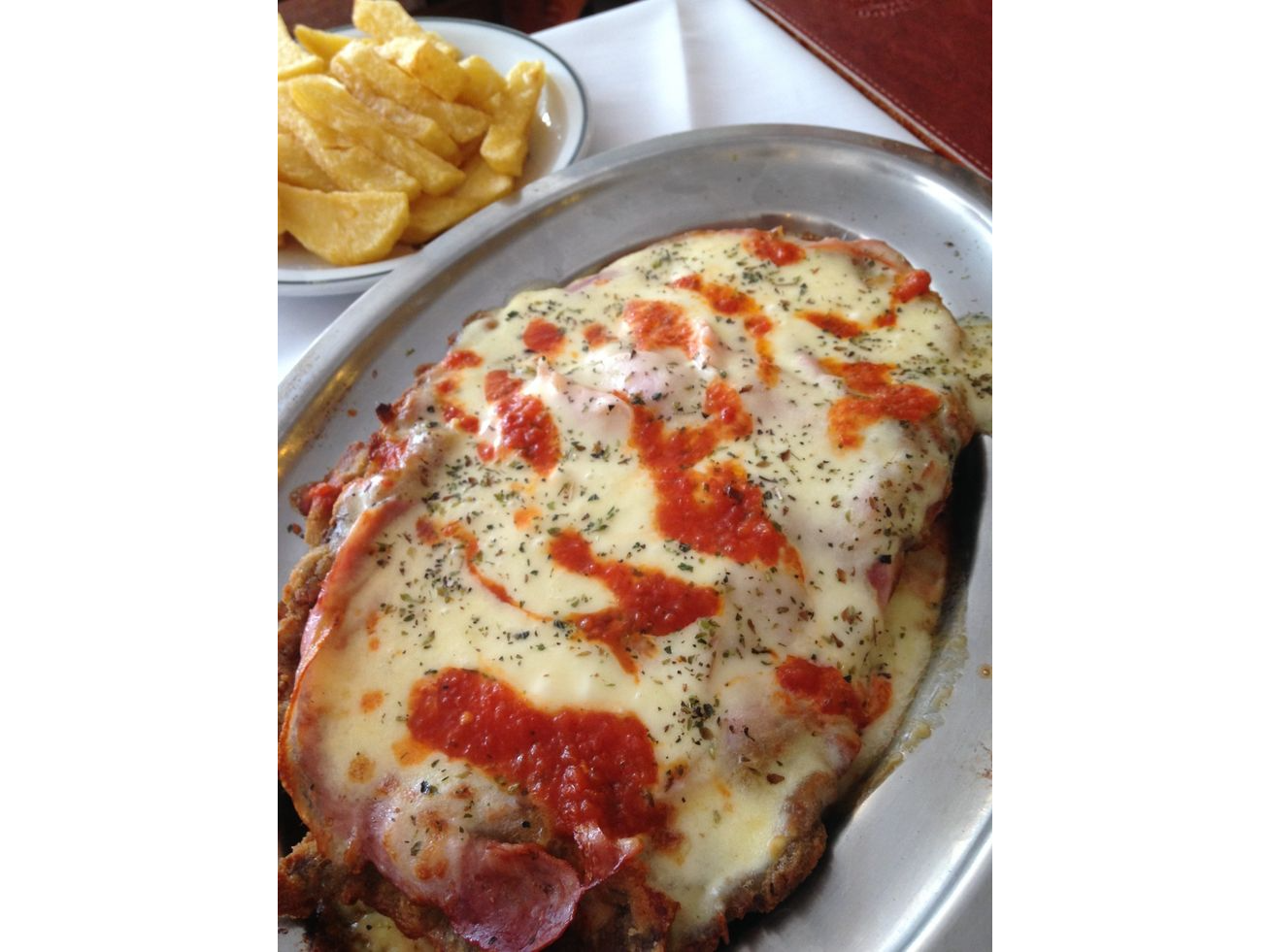 Milanesa a la Napolitana Completa con Guarnición