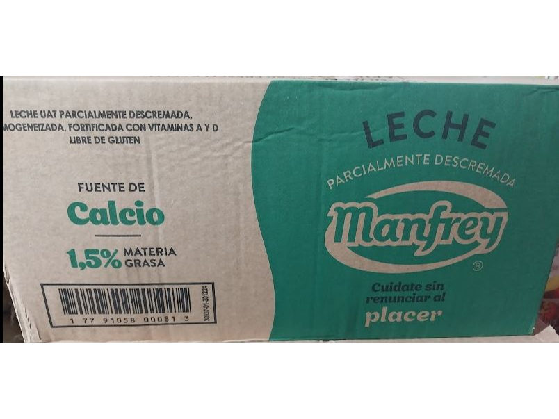 LECHE MANFREY LV 1LT CAJA DE 12U