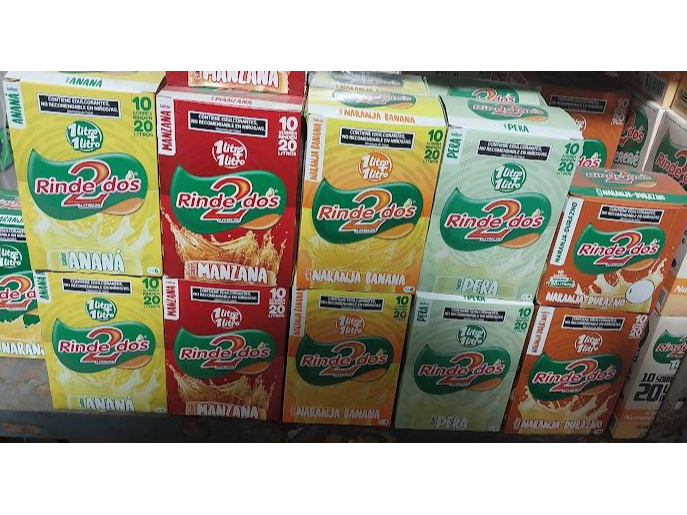 JUGO RINDEDOS CAJA 10 SOBRES 20LTS