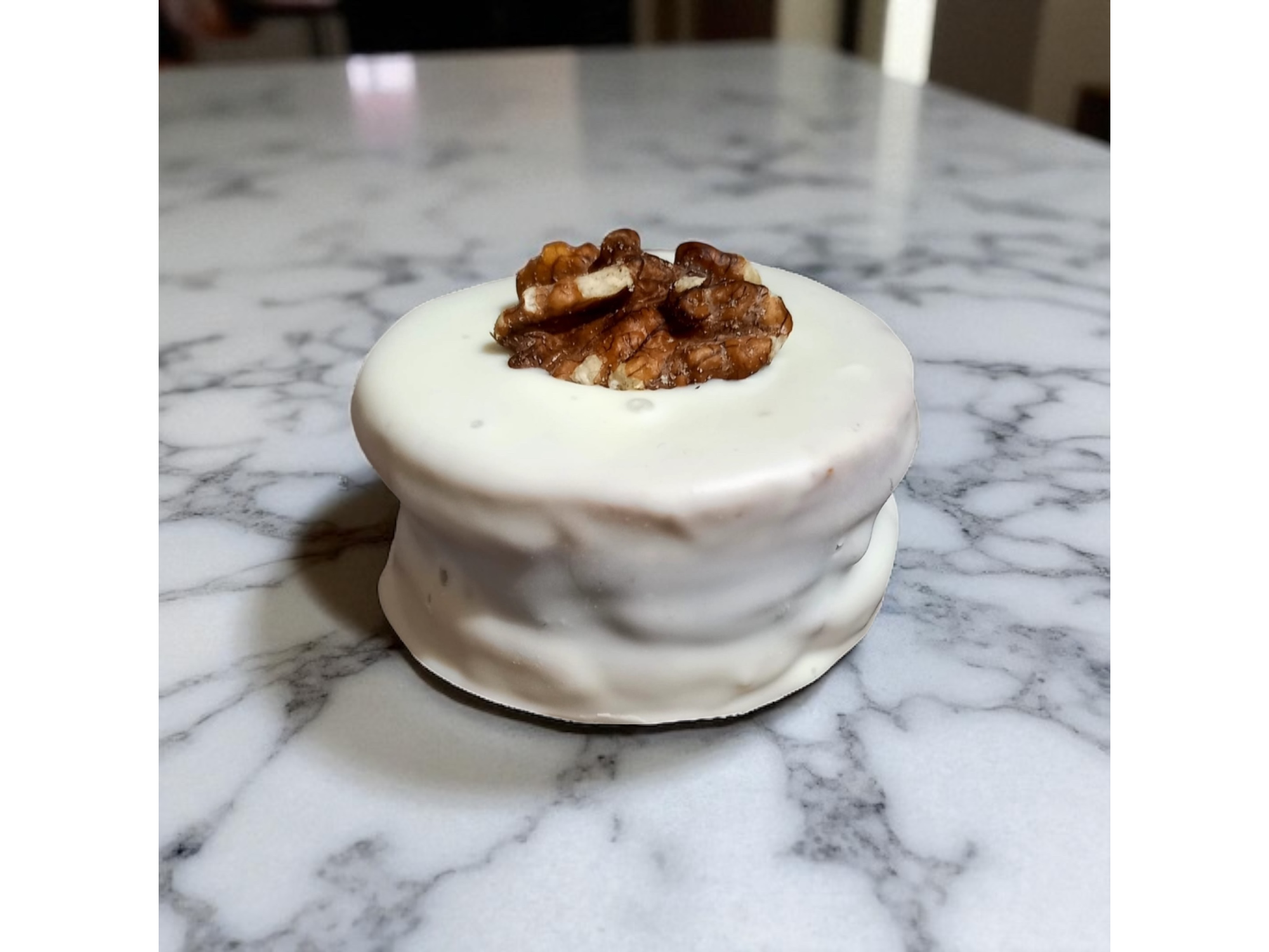 Alfajor de chocolate blanco