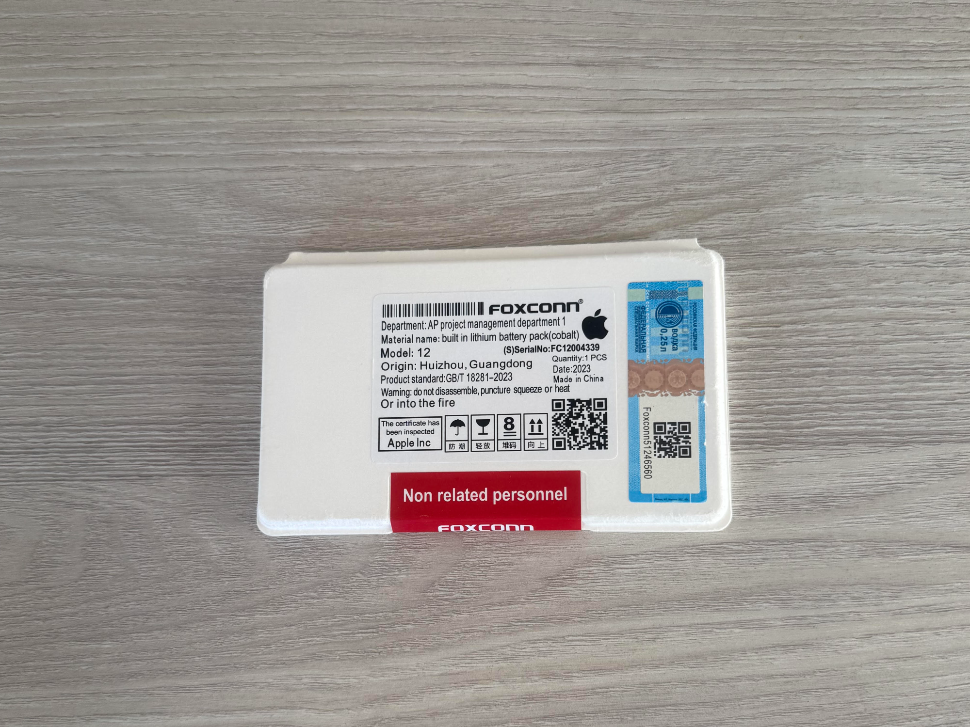 Bateria Foxconn con Flex