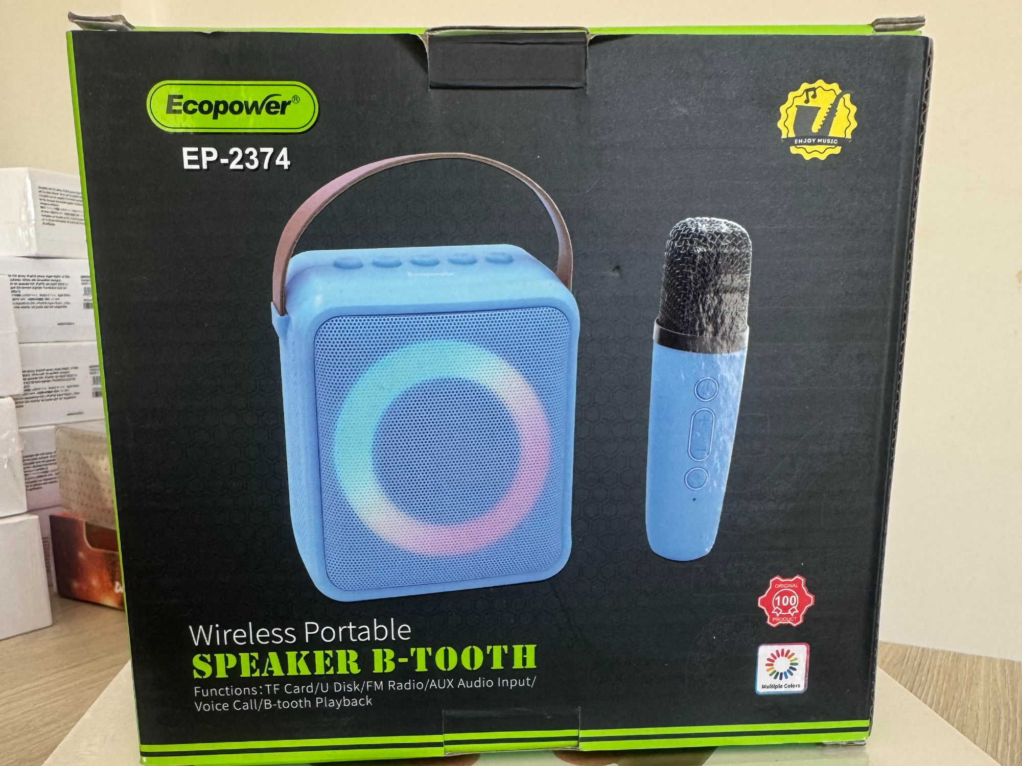 Karaoke con micrófono
