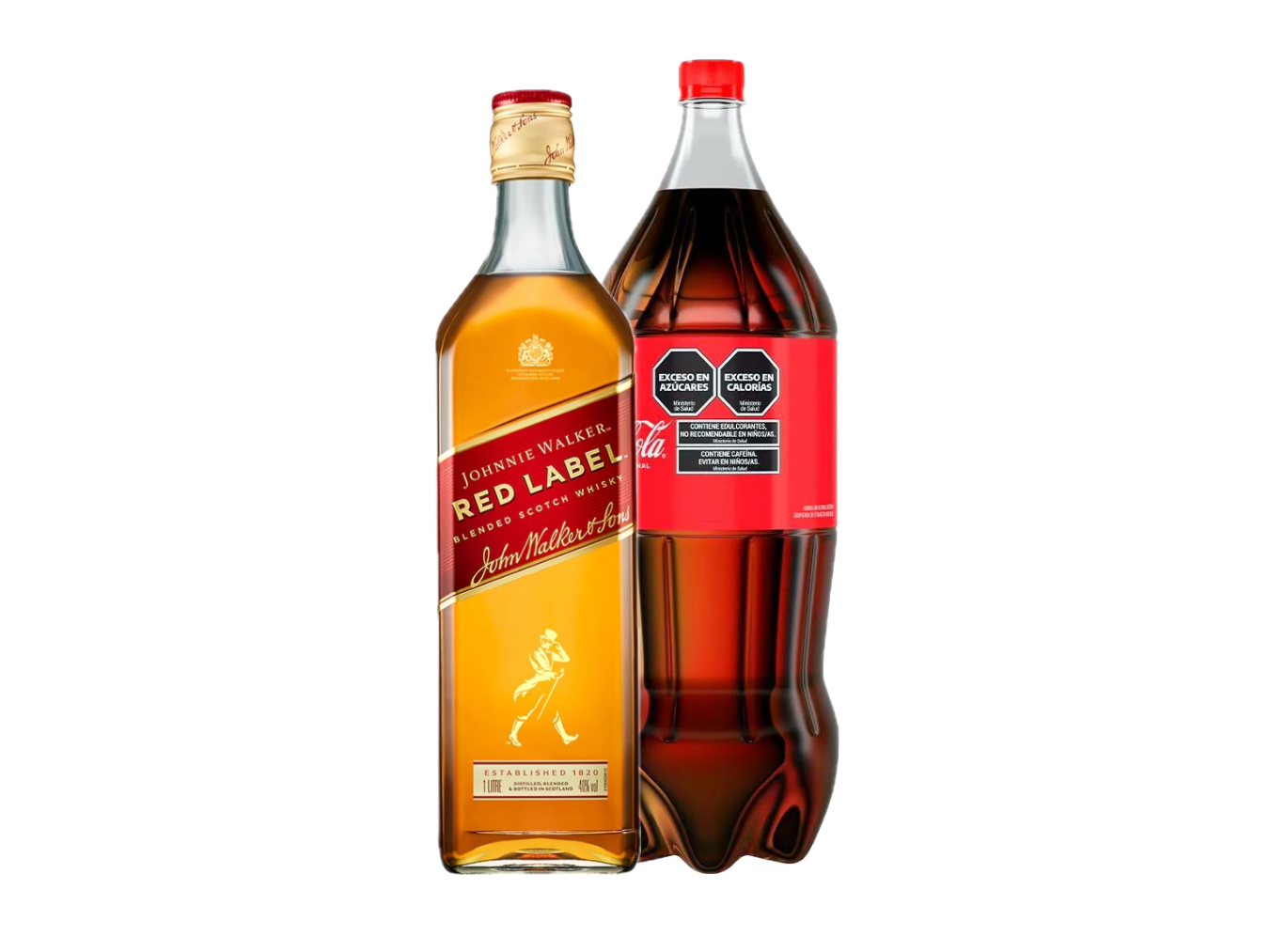 Red label 1L + 1 coca 2.5L
