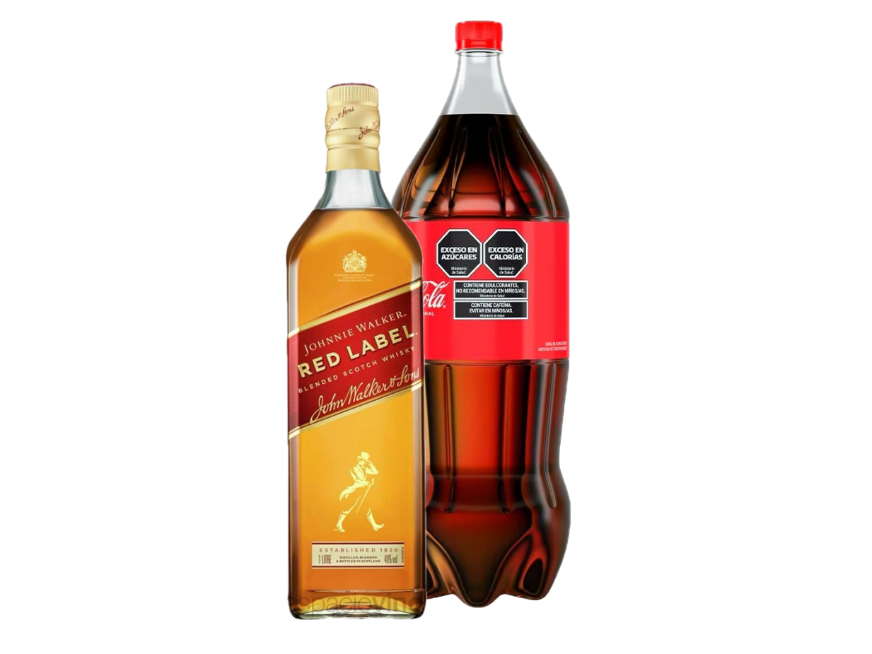 Red label 750 + coca 2.5l