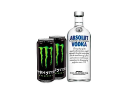 absolut saborizado + 2 monster
