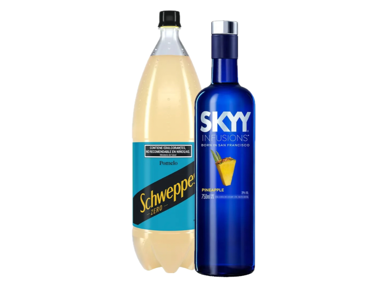 Skyy + 1 Schwepes de pomelo