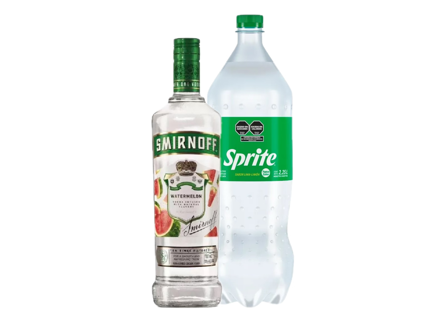 Smirnoff saborizado +  Sprite 2.25 L