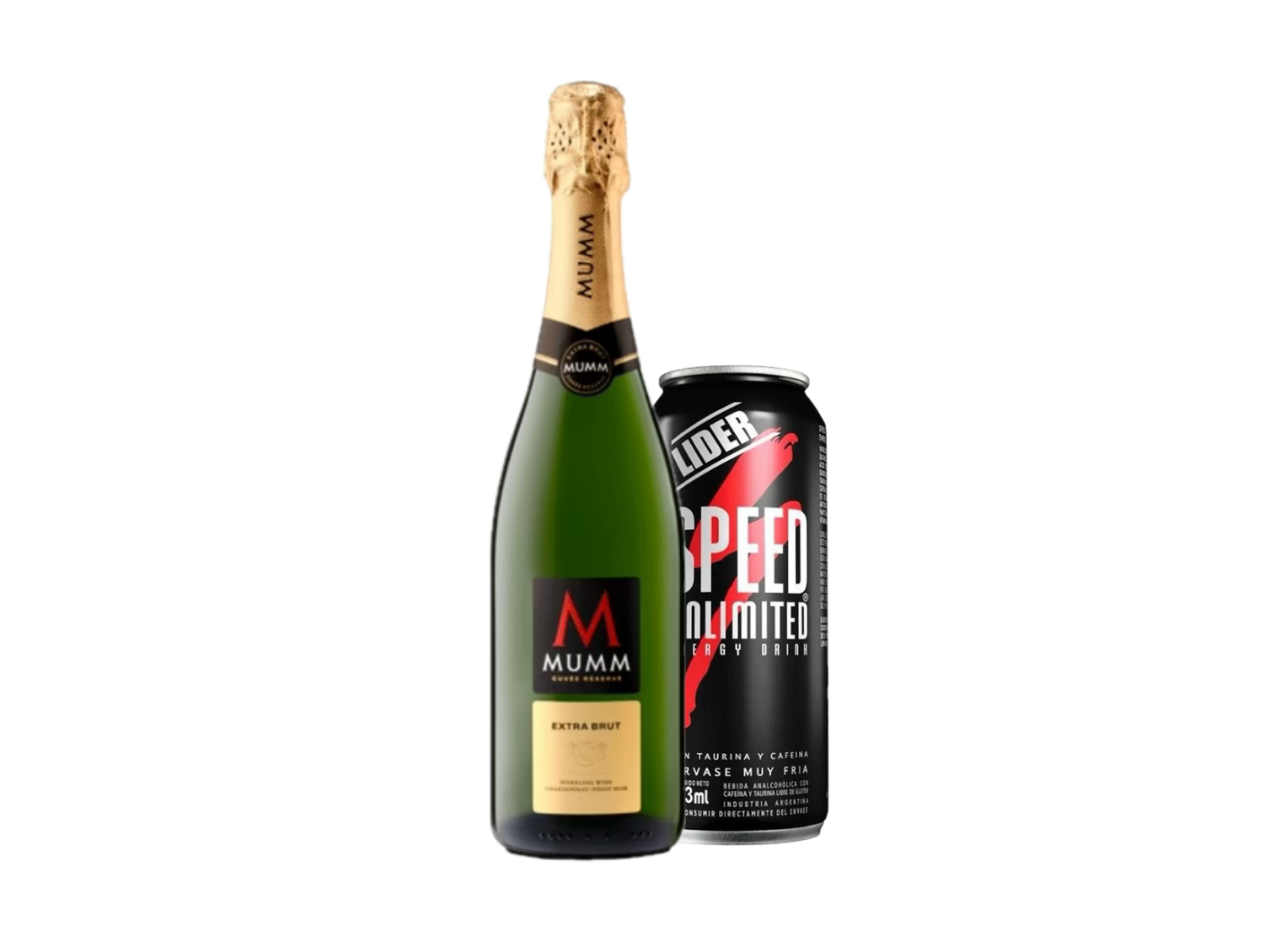 Mumm extra brut + 1 speed XL
