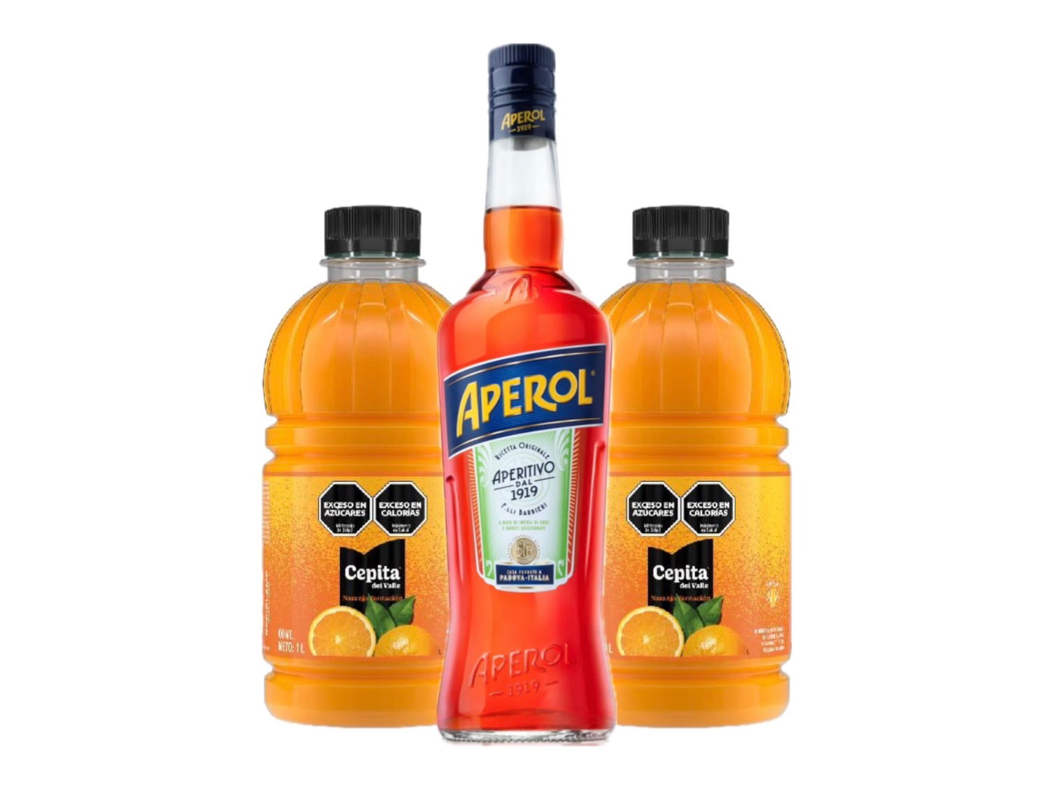 Aperol + 2 cepita botella 1L
