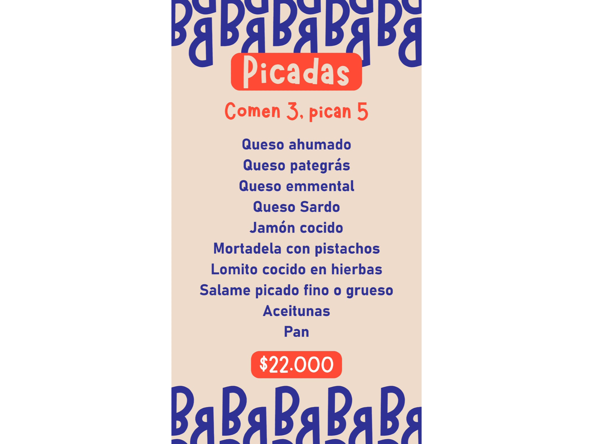 PICAN 3, COMEN 5 de Burrata