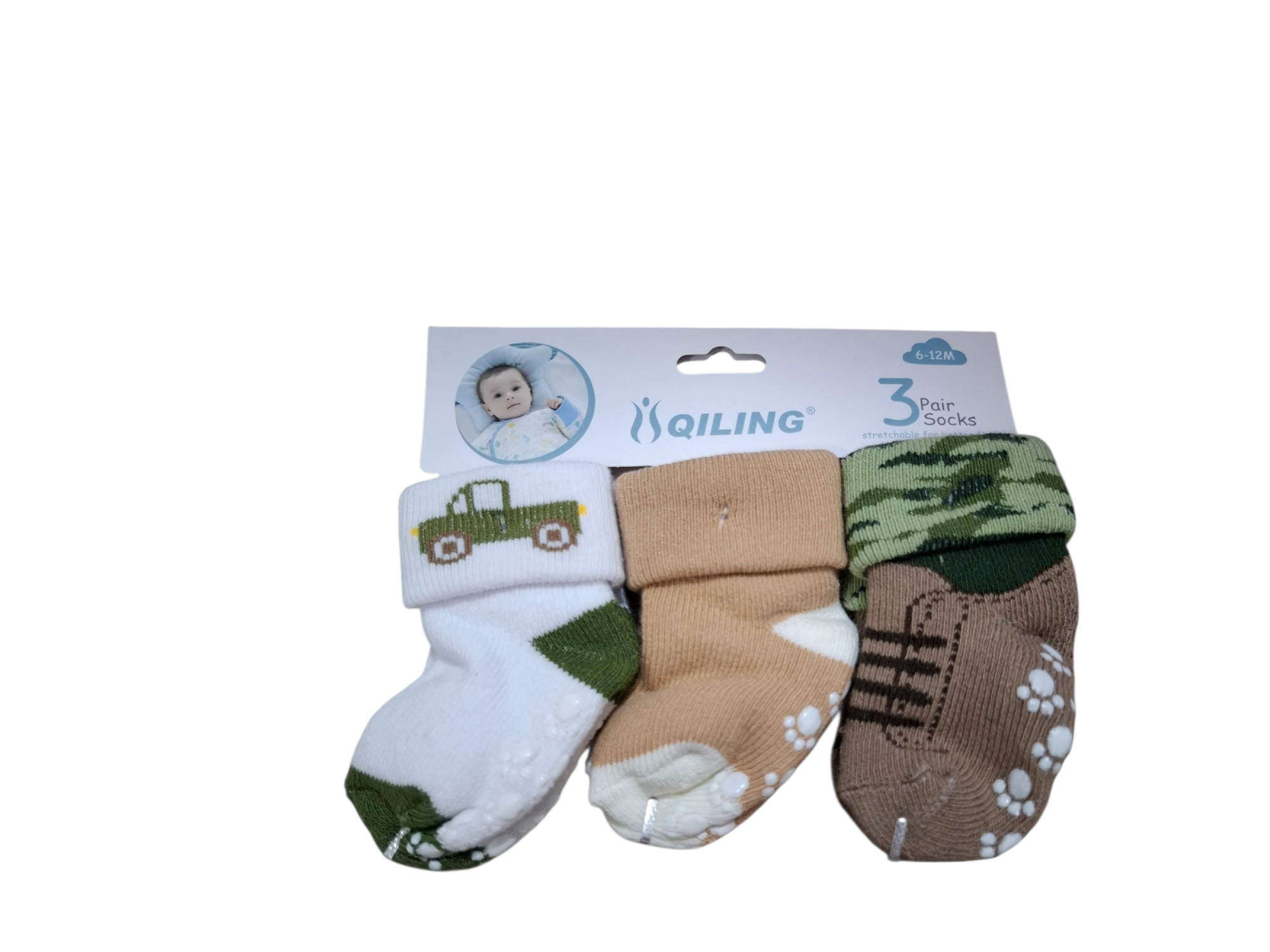 Tripack medias de bebé 6 a 12 M