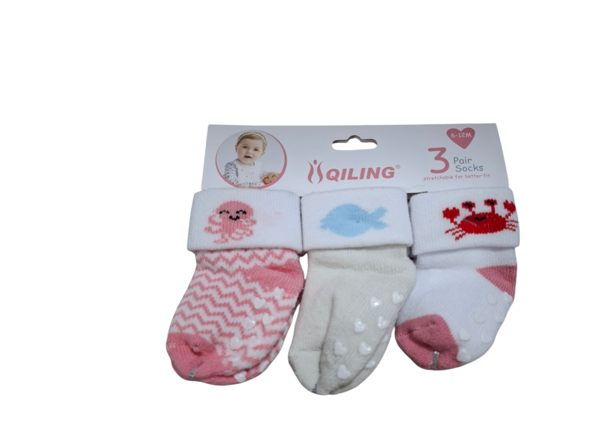 Tripack medias de bebé 6 a 12 M