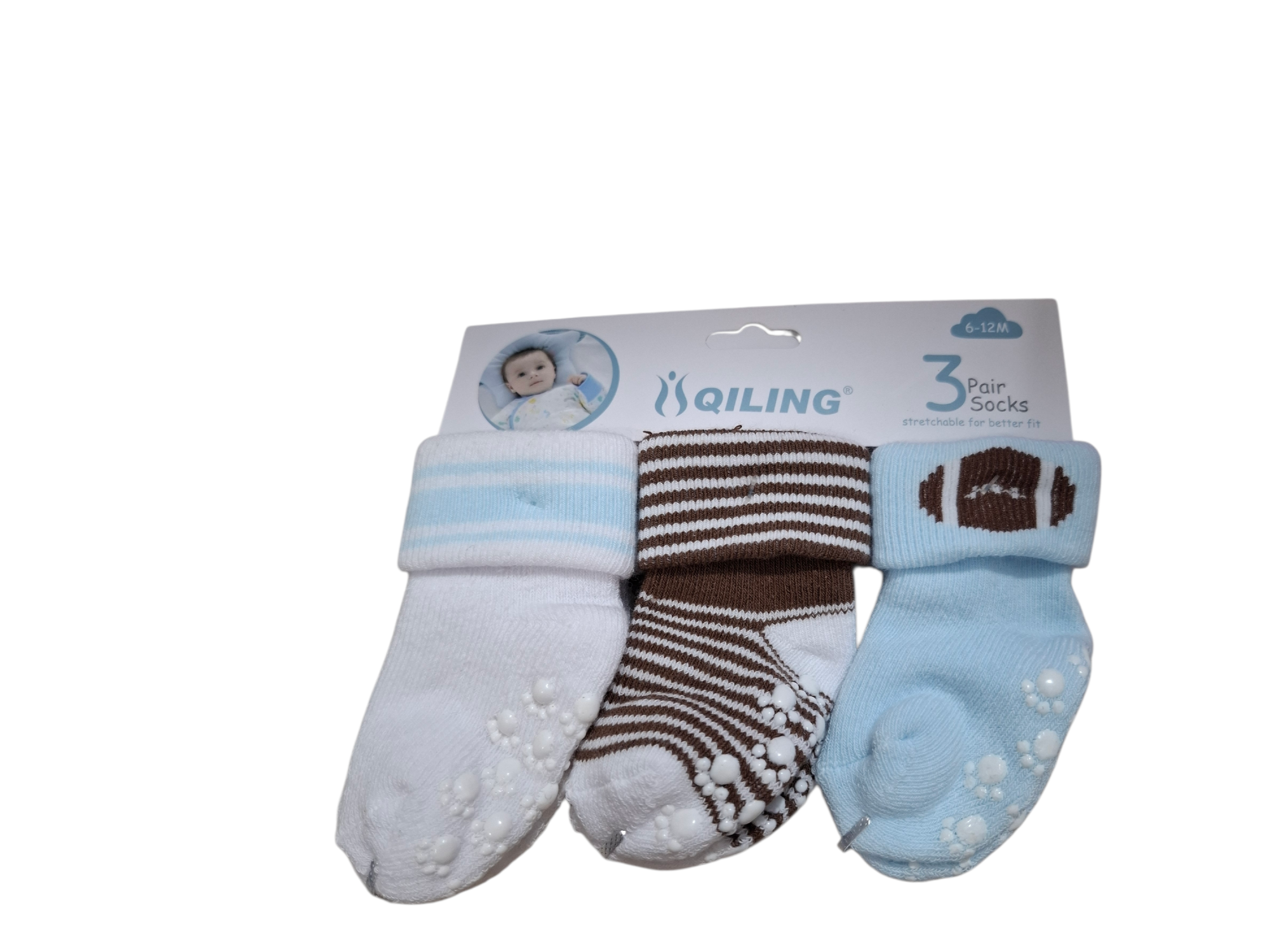 Tripack medias de bebé  6 a 12 M