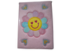 Cuaderno Flor con piel